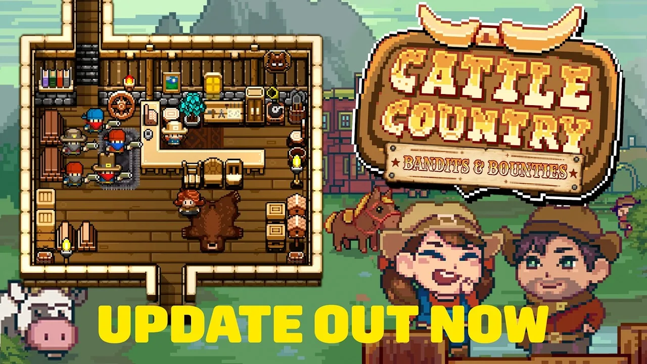 ↗️ Cattle Country получила обновление Bandits & Bounties - спокойная жизнь на Диком Зап...