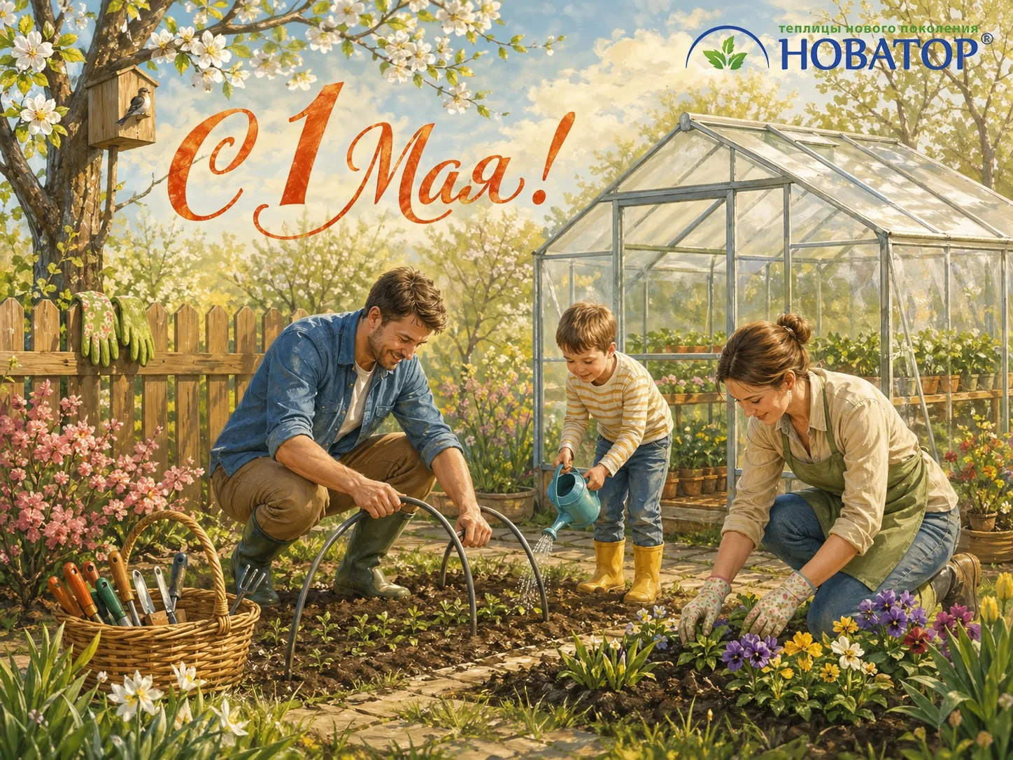 🌸 С 1 Мая — праздником Весны и Труда! 🌸