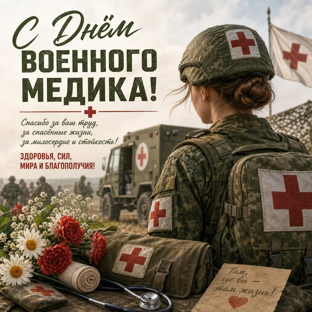 🩺 С Днём военного медика! 🇷🇺