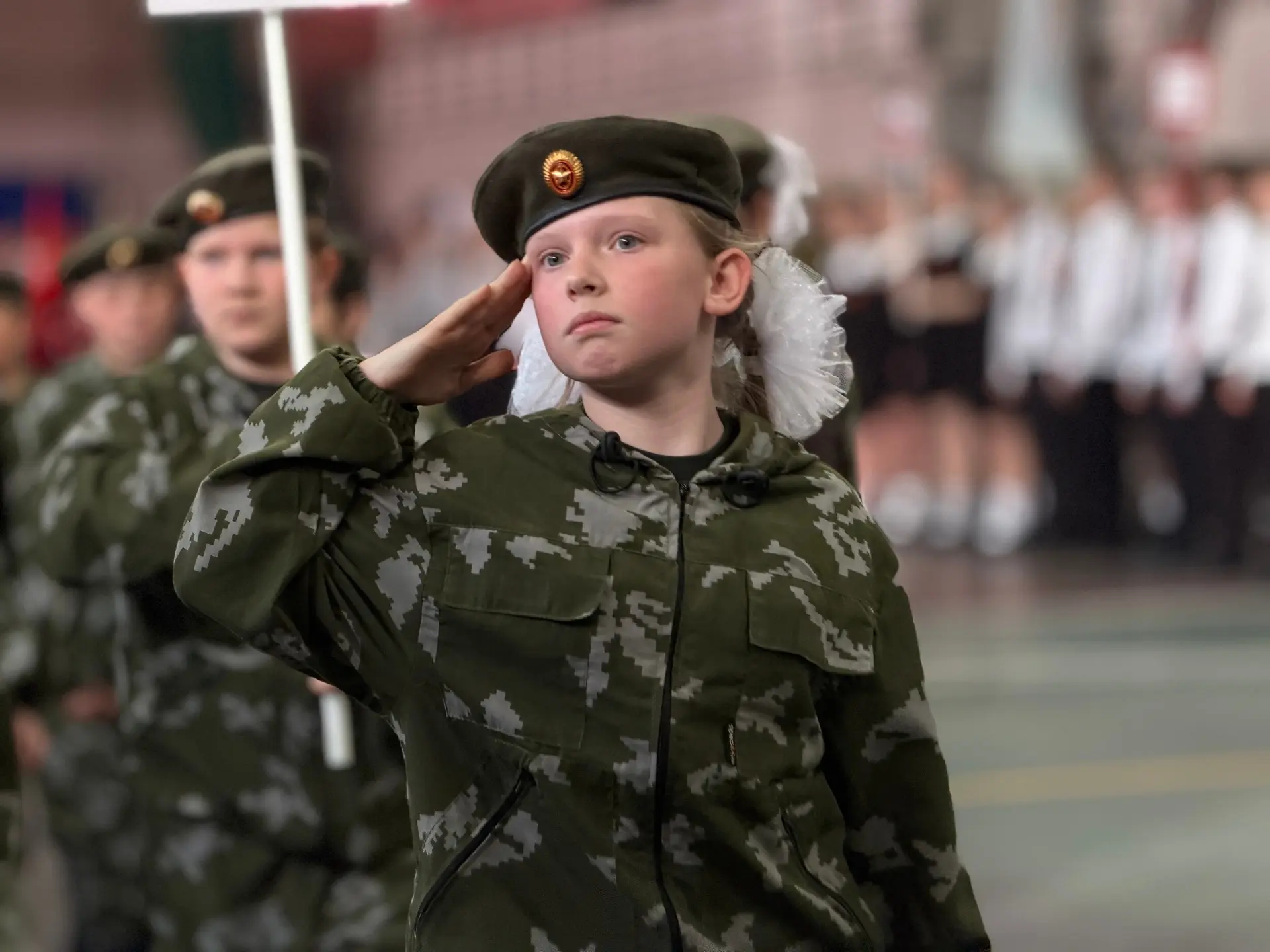 Строем и песней к бессмертной памяти о нашей Великой Победе!  🎗️Сегодня в ФОКе на Сталеваров прошёл 