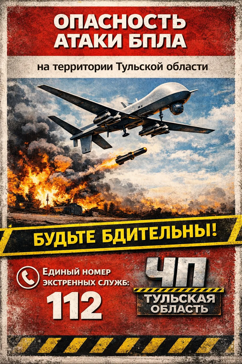 ОПАСНОСТЬ ПО БПЛА