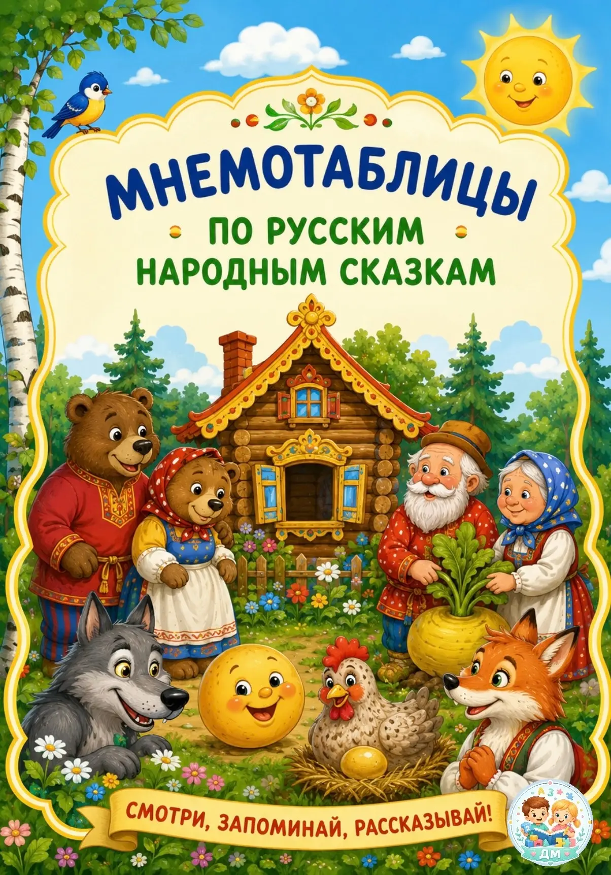 Мнемотаблица помогает детям:
- легко запомнить последовательность событий;
- развивать речь и переск