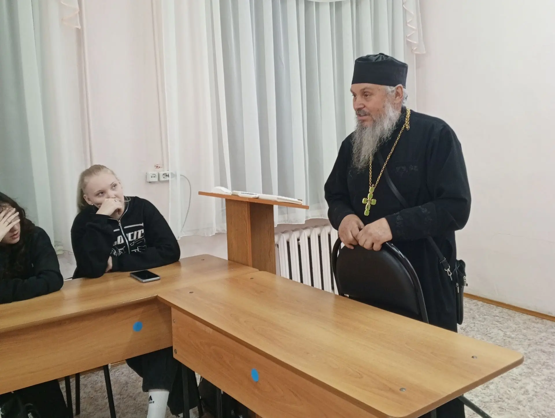 Встреча студентов  с протоиреем Михаилом Сарансковым