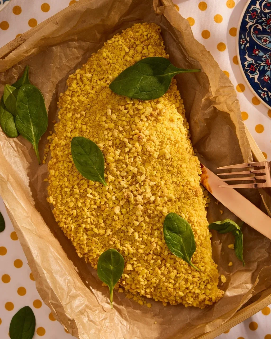 Рецепт закрытого куриного пирога (куриный кальцоне) с вялеными томатами, шпинатом и песто