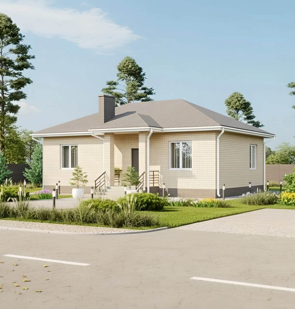🏡 Одноэтажный дом — это удобство без компромиссов