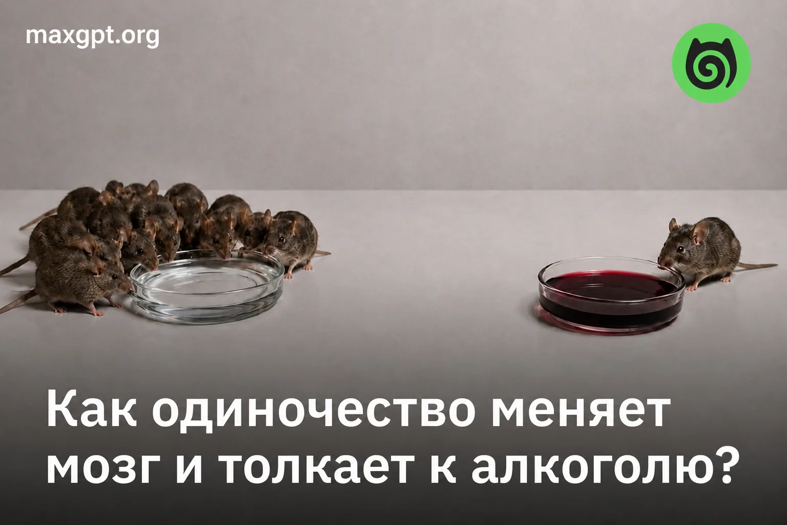 💡 Одиночество меняет мозг, стимулируя мужчин больше пить