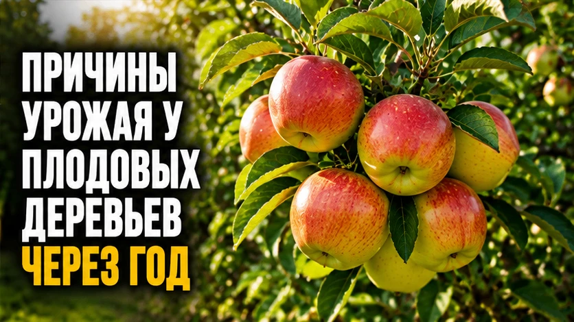 Причины урожая у плодовых деревьев через год