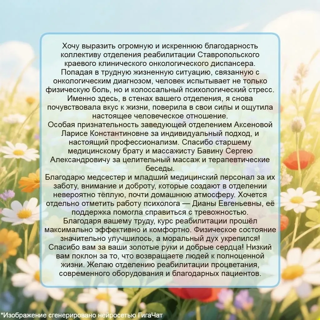 Отзывы о работе наших специалистов

Дорогие пациенты! От всего сердца благодарим вас за тёплые слова