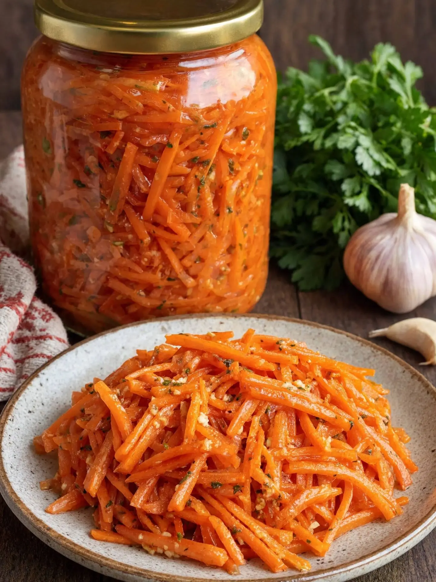 Морковь по-корейски — хрустящая, острая и ароматная! 🥕