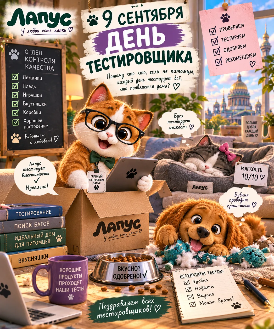 🧪🐾 9 СЕНТЯБРЯ — ДЕНЬ ТЕСТИРОВЩИКА!