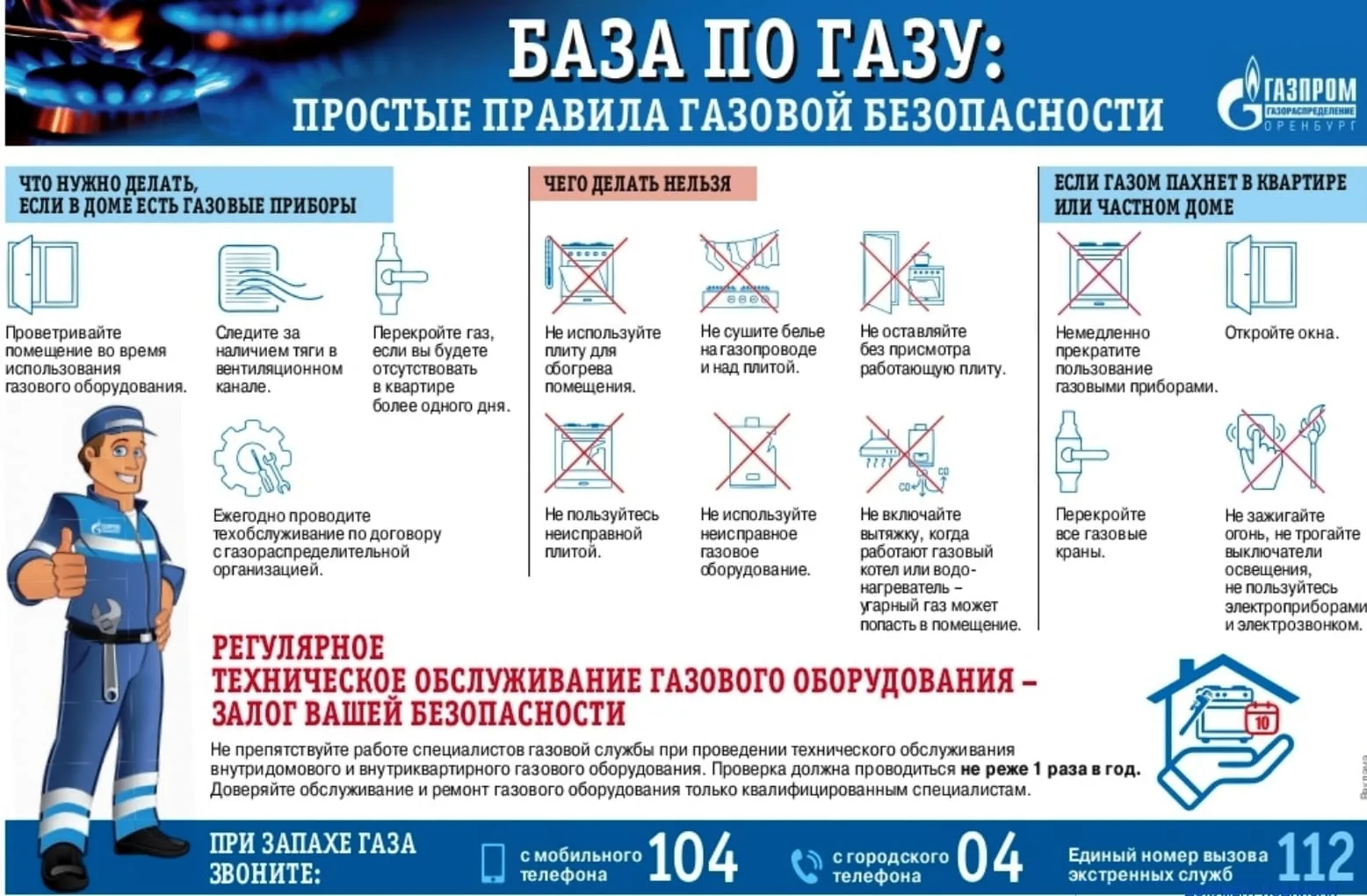 Газ в быту: тепло, уют, но не забываем о безопасности!