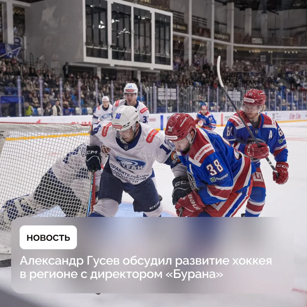 Губернатор обсудил развитие хоккея в регионе с директором «Бурана»