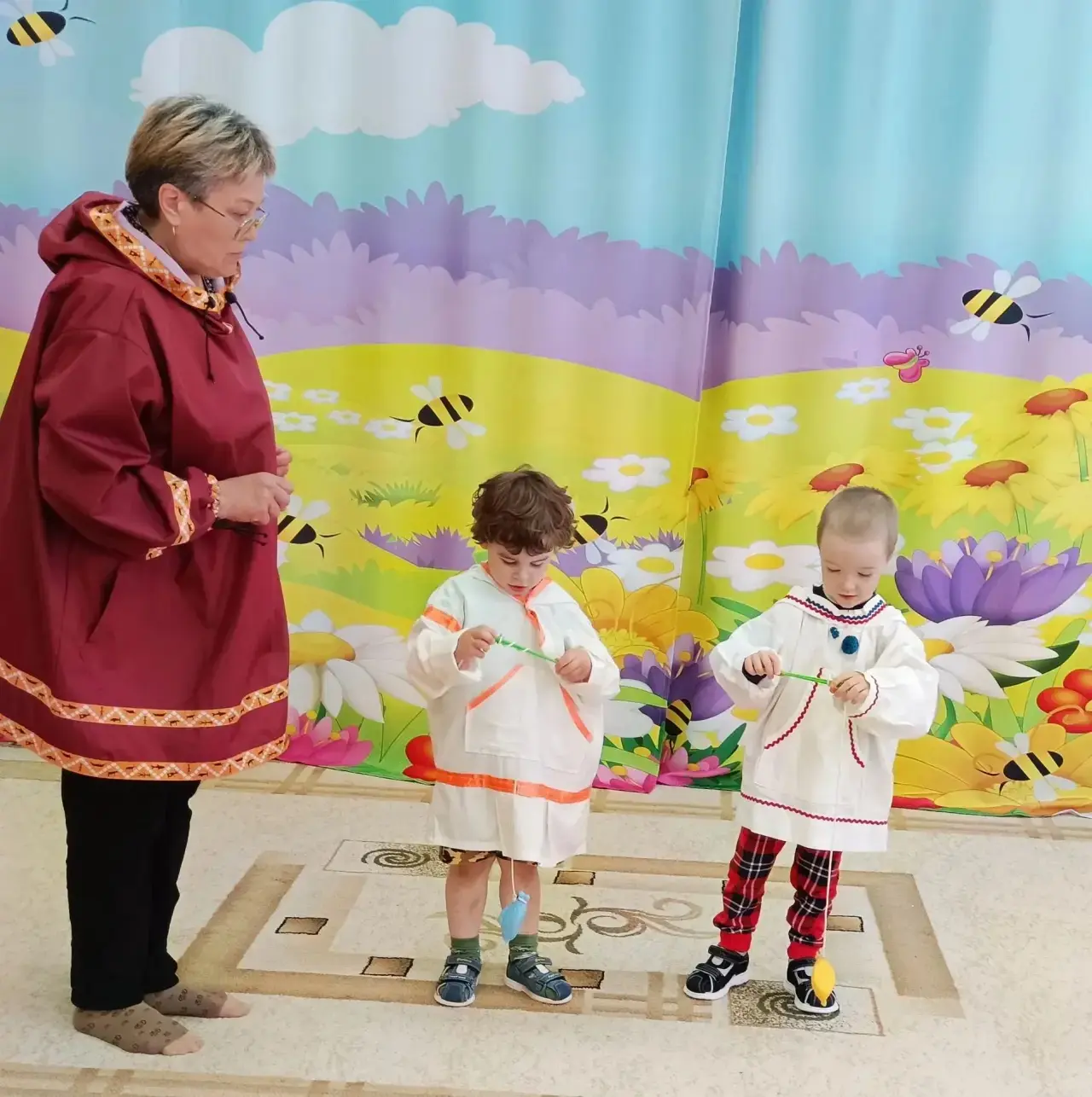 День рыбака с национально-региональным колоритом.

С целью познакомить детей с традициями и культуро