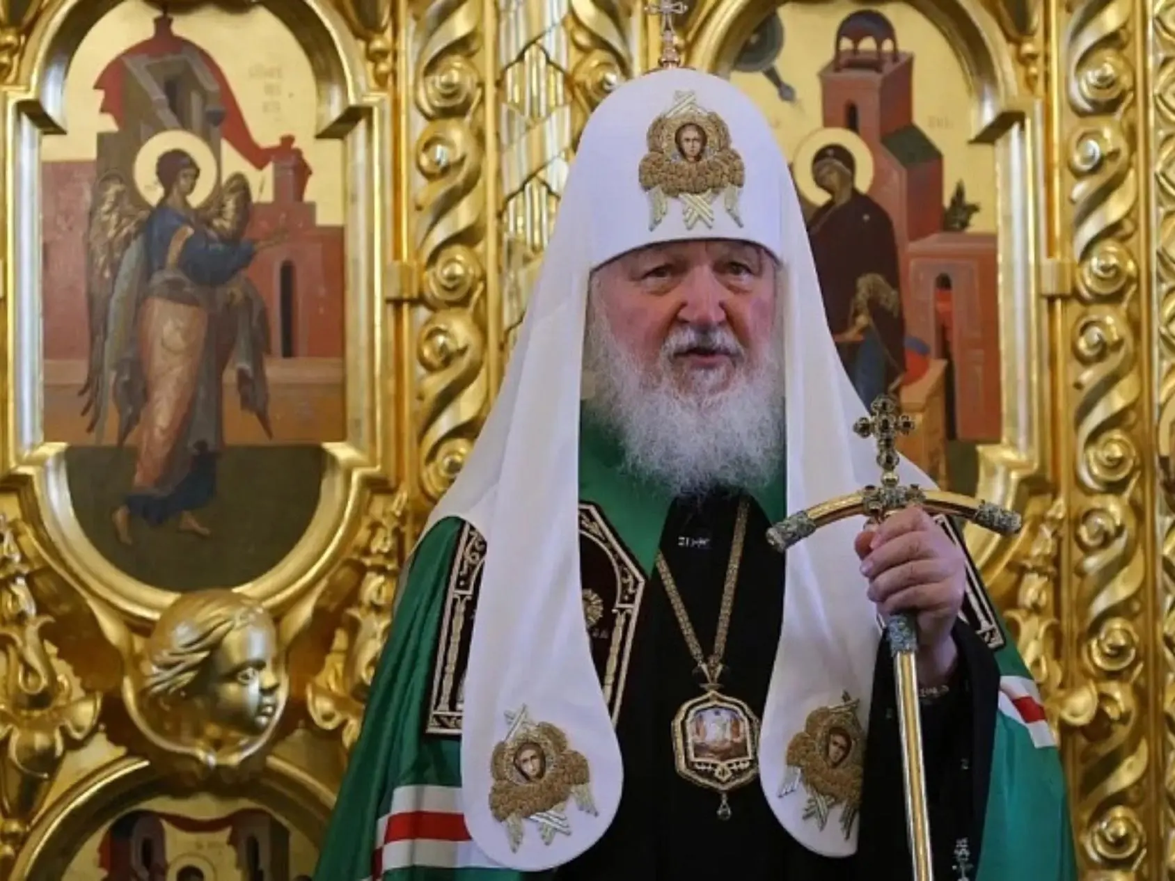 Патриарх Кирилл совершил Божественную литургию в Соловецком монастыре в день памяти его...