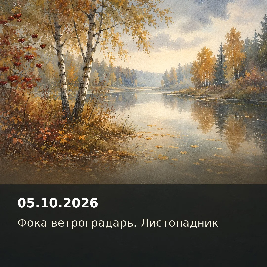 5 октября 2026, понедельник