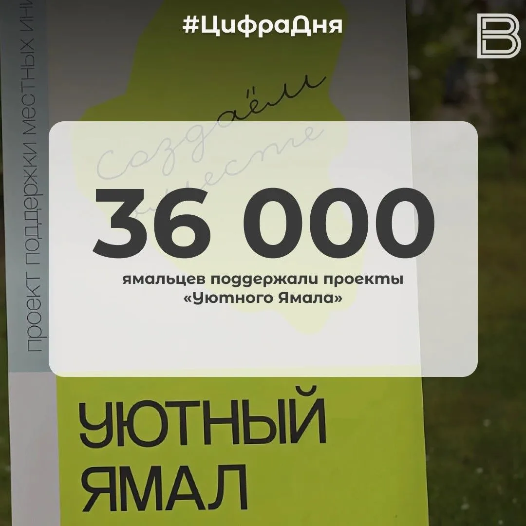📊 36 000 ямальцев поддержали проекты «Уютного Ямала»
