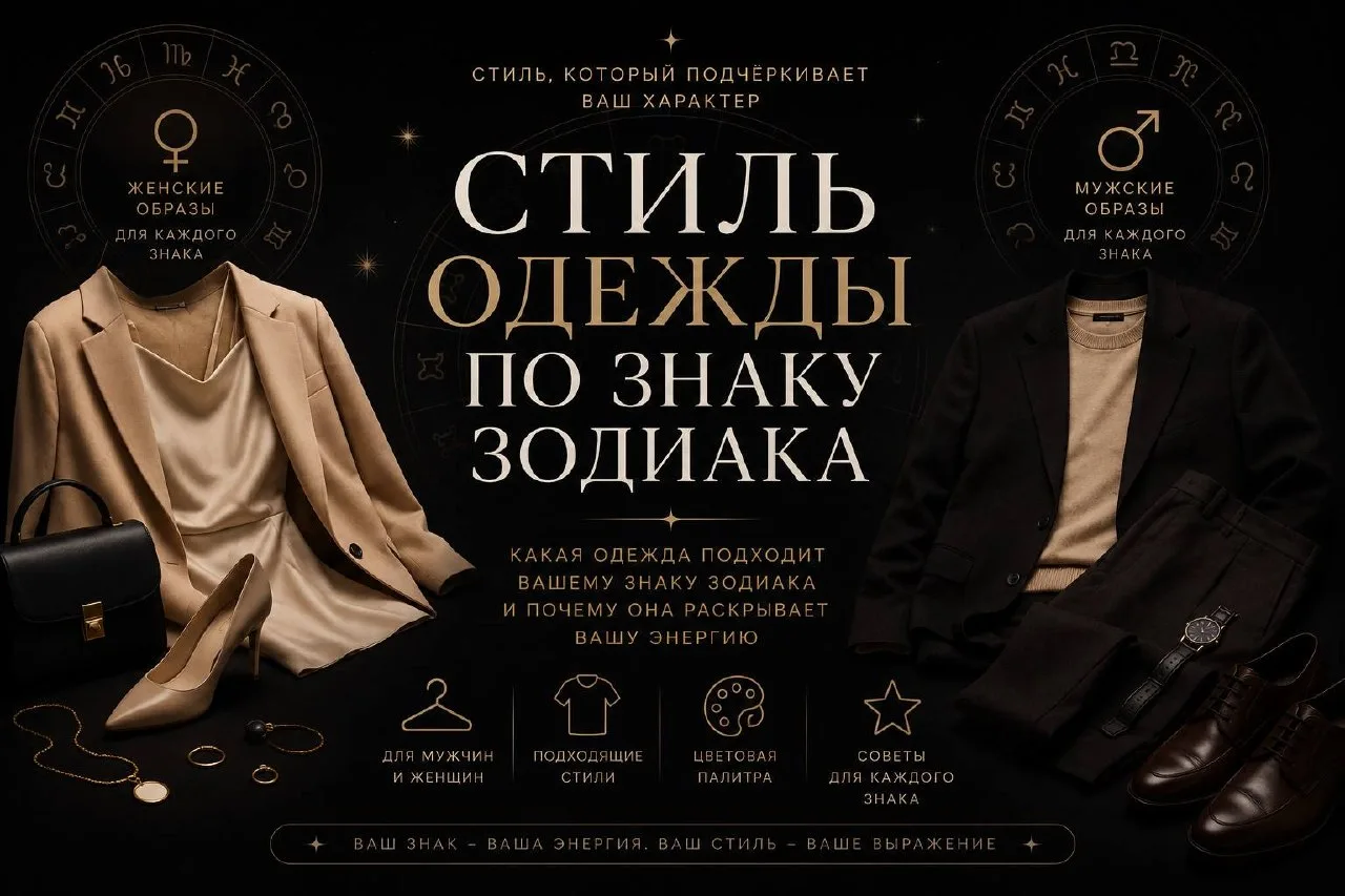 ✨ Продолжаем нашу подборку стильных образов по знакам зодиака. Во второй части — оставшиеся знаки и 