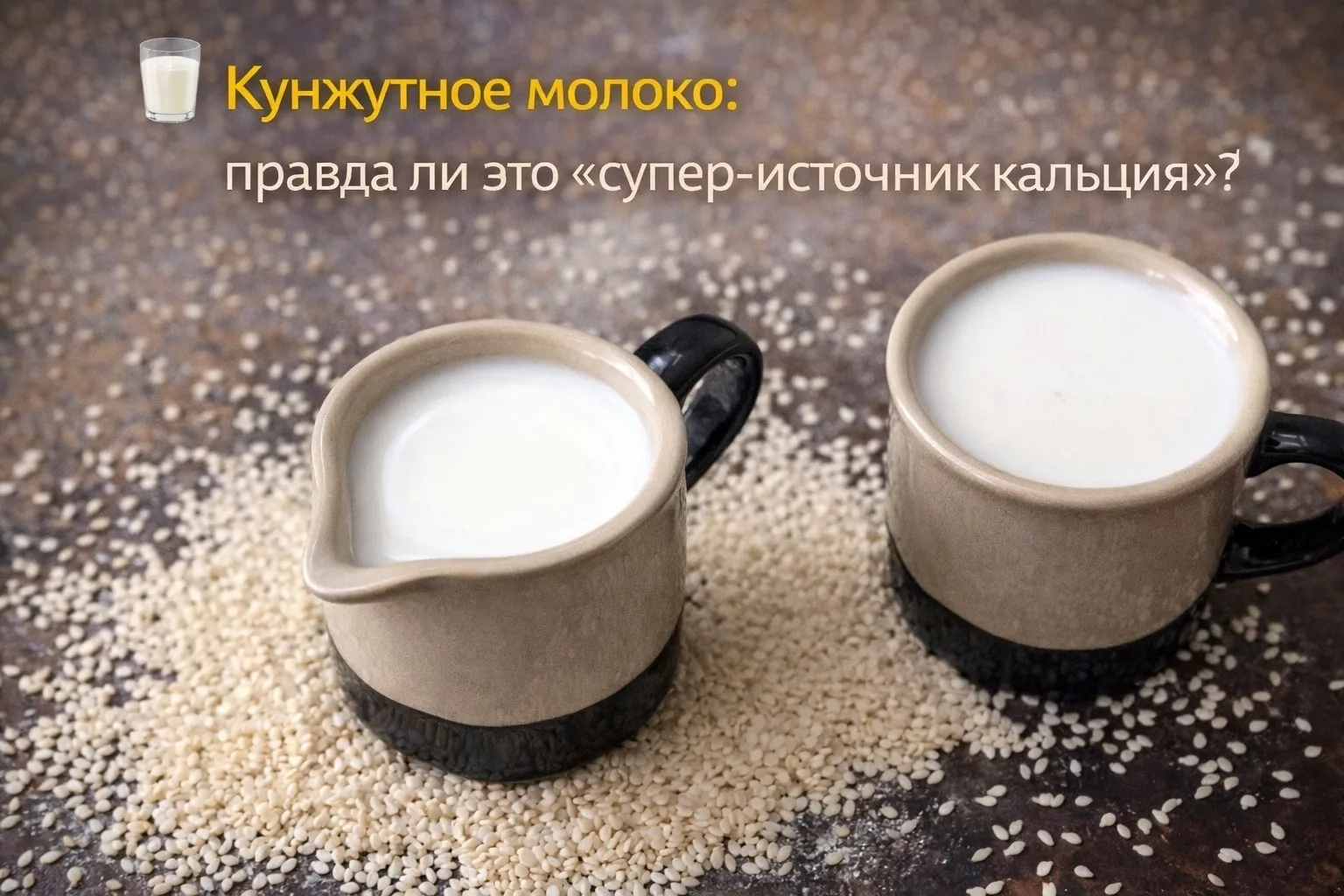🥛 Кунжутное молоко: правда ли это «супер-источник кальция»?