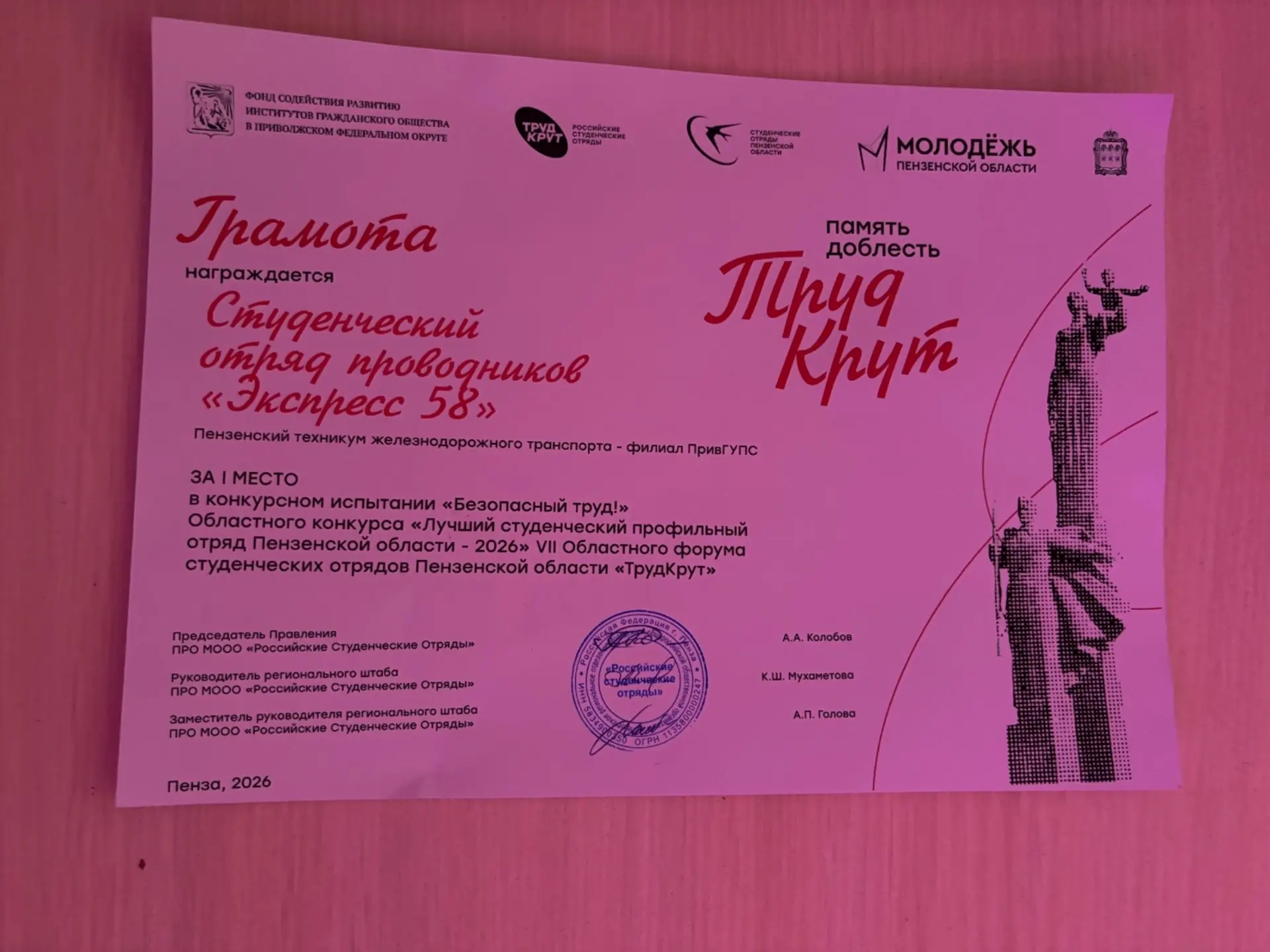✨ Замечательные выходные на форуме «Трудкрут»!   На этих выходных наши ребята из СОП «Экспресс 58»🚈 