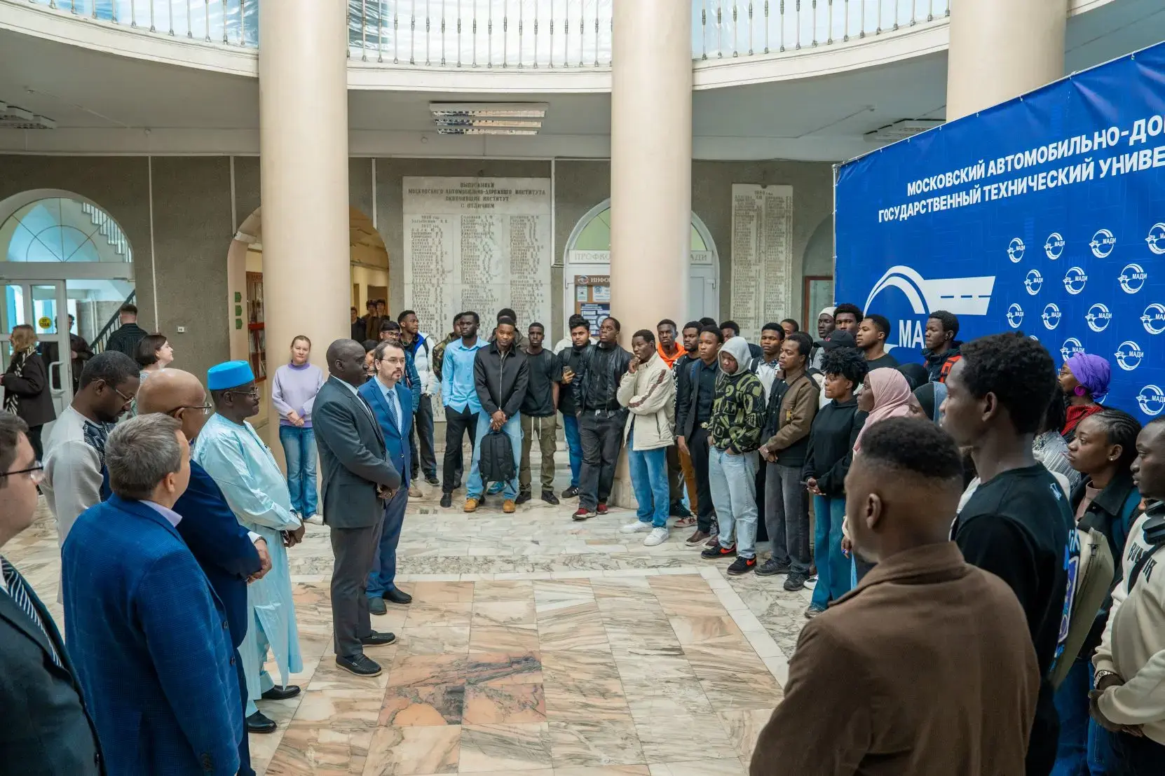 🤝 МАДИ принял делегацию Республики Нигер  🇳🇪6 апреля 2026 года МАДИ принял высокопоставленную делега