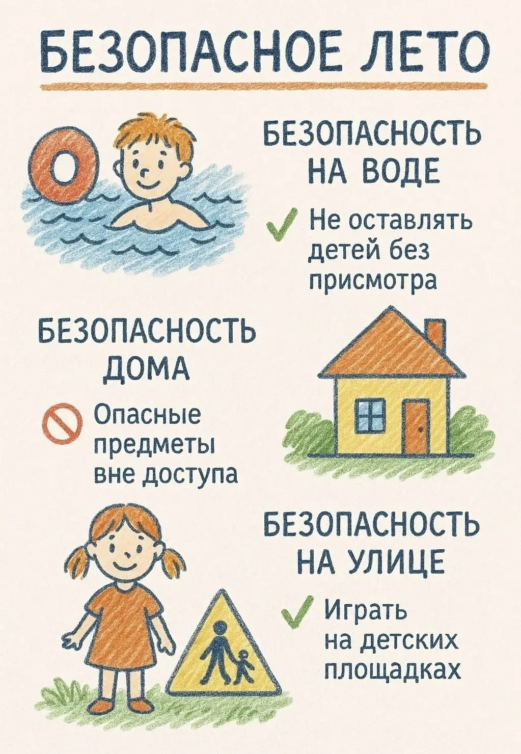 🔸 Безопасное лето — в ваших руках! 🔸

Дорогие родители и бабушки с дедушками!

Лето — время радост