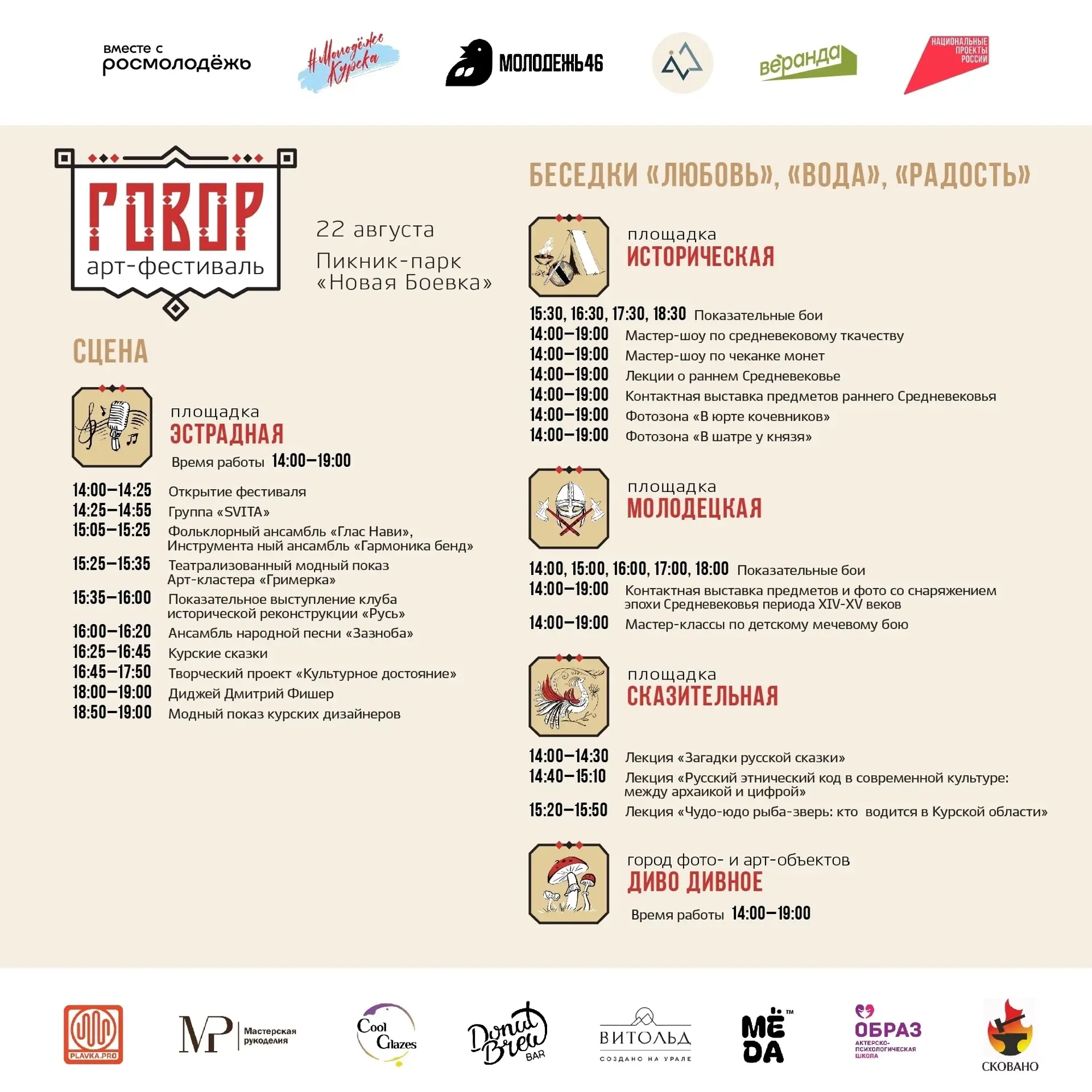 Ловите афишу Арт-фестиваля «Говор»

Активностей так много, что пришлось разбить ее уже на 2 части! В