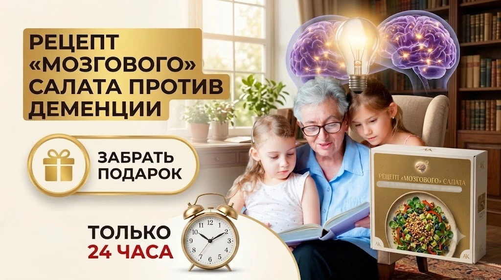 🥗 Салат Ф. Шаляпина против деменции для активного мозга