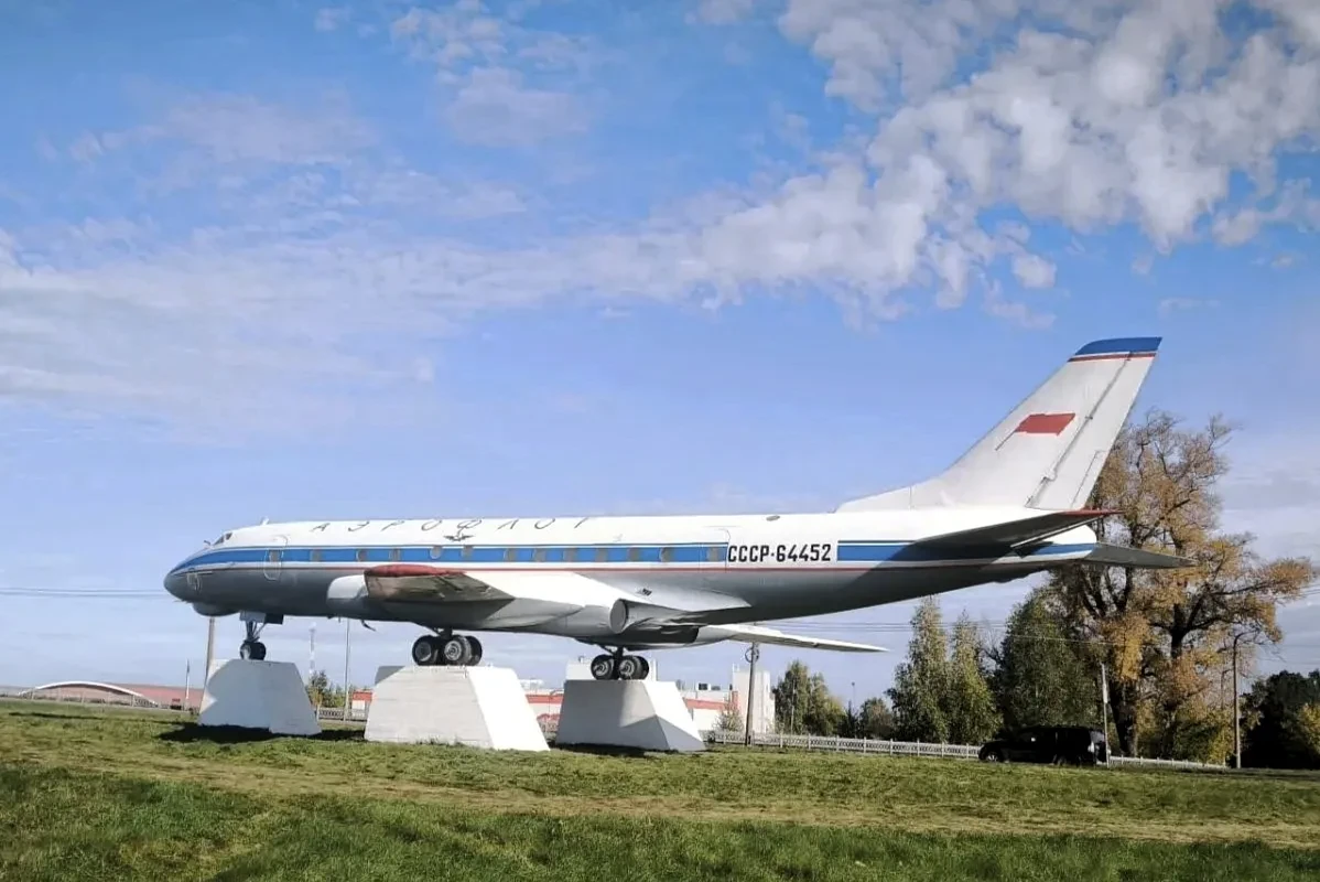 Памятник‑самолёт Ту‑124 в Кимрах обновил свой исторический вид ✈️