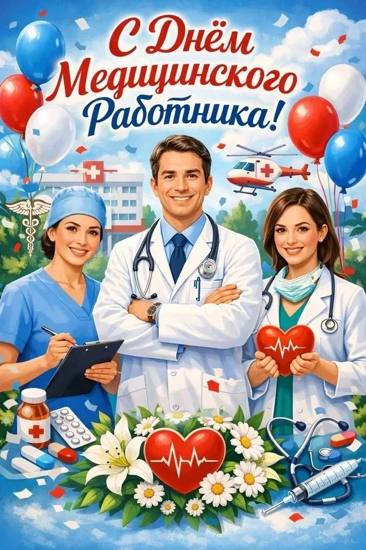 21 июня – День медицинского работника
⁣
Уважаемые работники и ветераны здравоохранения!
⁣
От всей ду