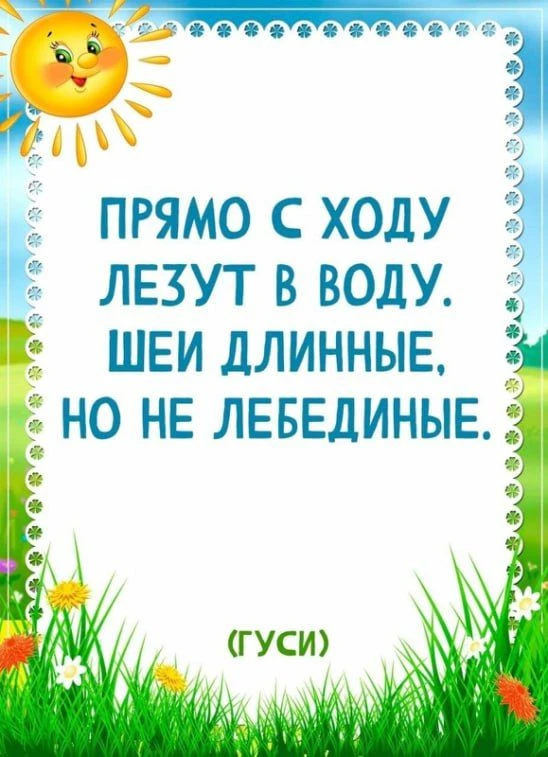 Мы подготовили восемь карточек с загадками   В них мы спрятали животных и птиц, которых можно встрет