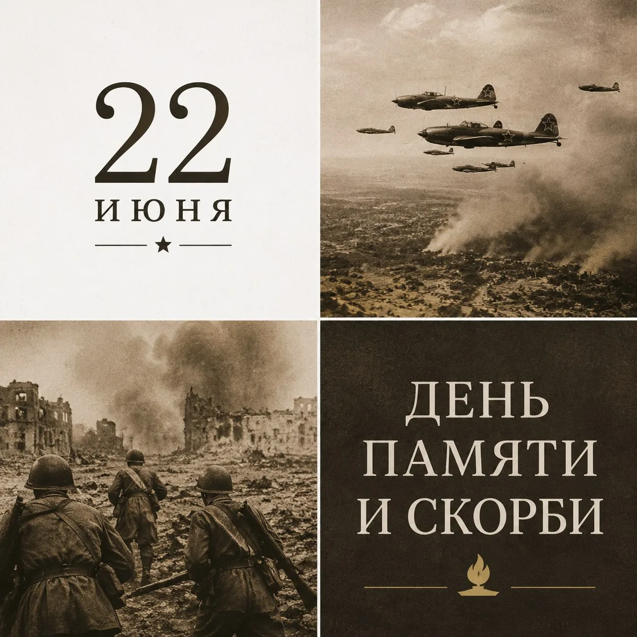 22 июня в Российской Федерации — День памяти и скорби

Такою всё дышало тишиной,
Что вся земля ещё с