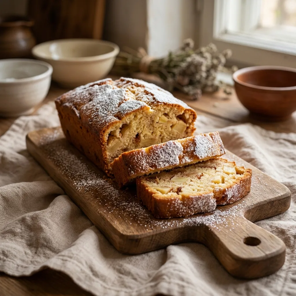 Кекс с яблоками