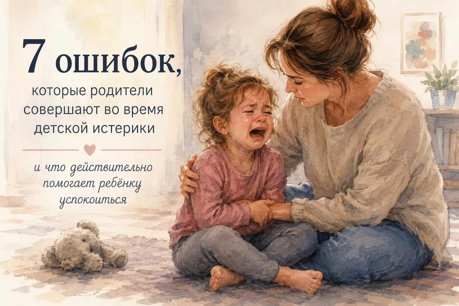 7 ошибок, которые родители совершают во время детской истерики (и что действительно помогает ребёнку