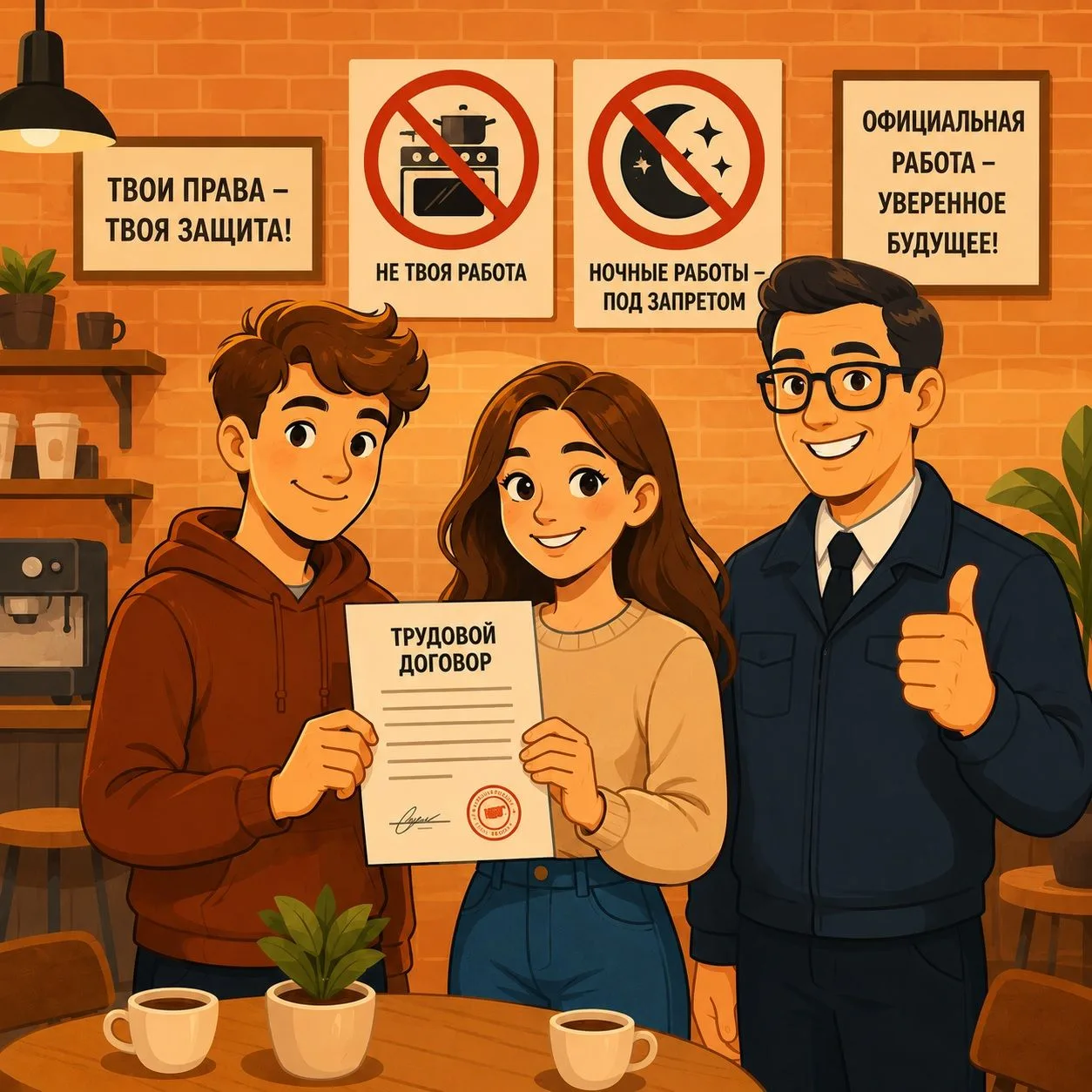 Лето – сезон подработок. Подработка в кафе неофициально может обернуться потерей зарабо...