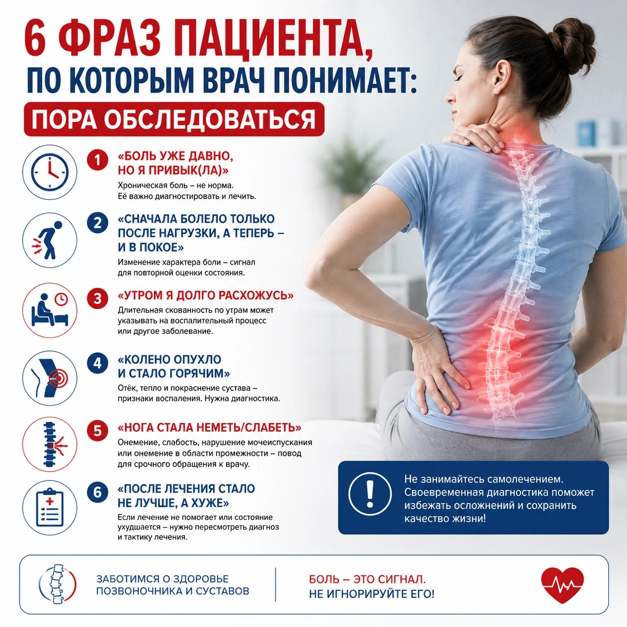 6 ФРАЗ ПАЦИЕНТА, ПО КОТОРЫМ ВРАЧ ПОНИМАЕТ: ПОРА ОБСЛЕДОВАТЬСЯ