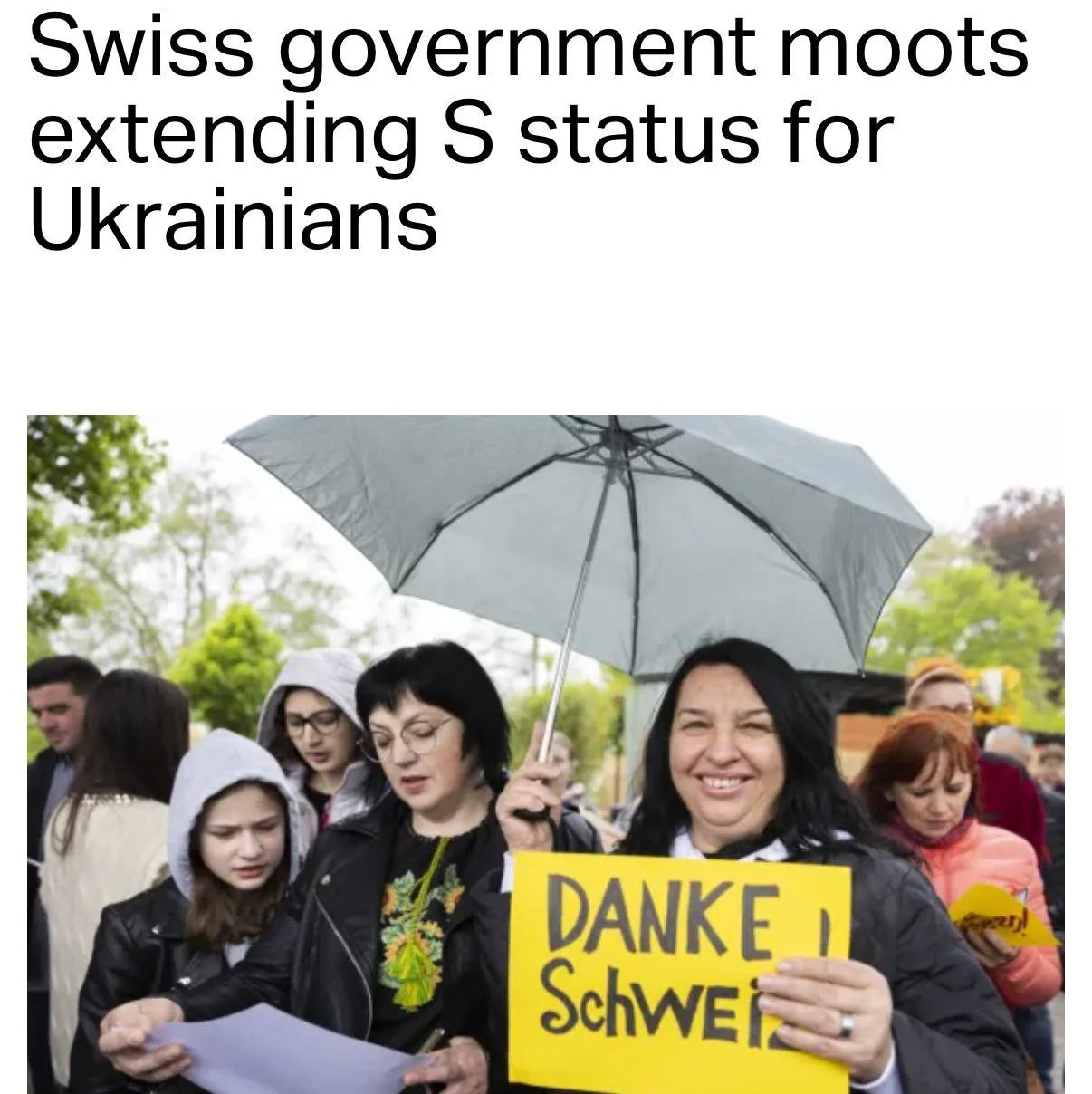 ⚡️Швейцария рассматривает ограничение статуса защиты для украинцев призывного возраста — Swissinfo.
