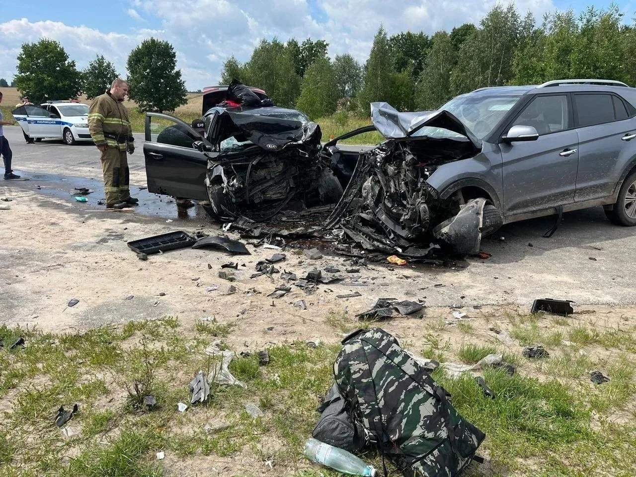 🚓🚗27 июля, примерно в 11:00, в Спасском районе на 63-ом километре автодороги «Спасск-Рязанский-Иже