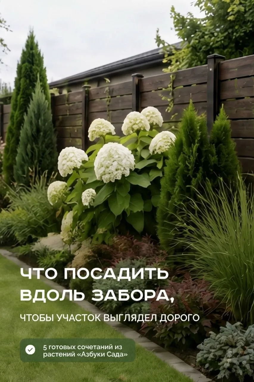 Что посадить вдоль забора, чтобы участок выглядел дорого