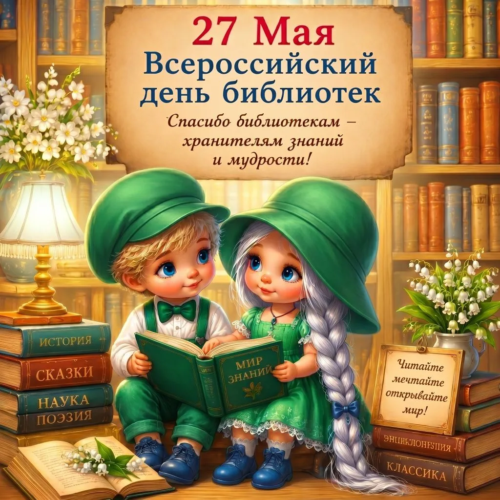 📚 Сегодня, 27 мая, — Всероссийский день библиотек!