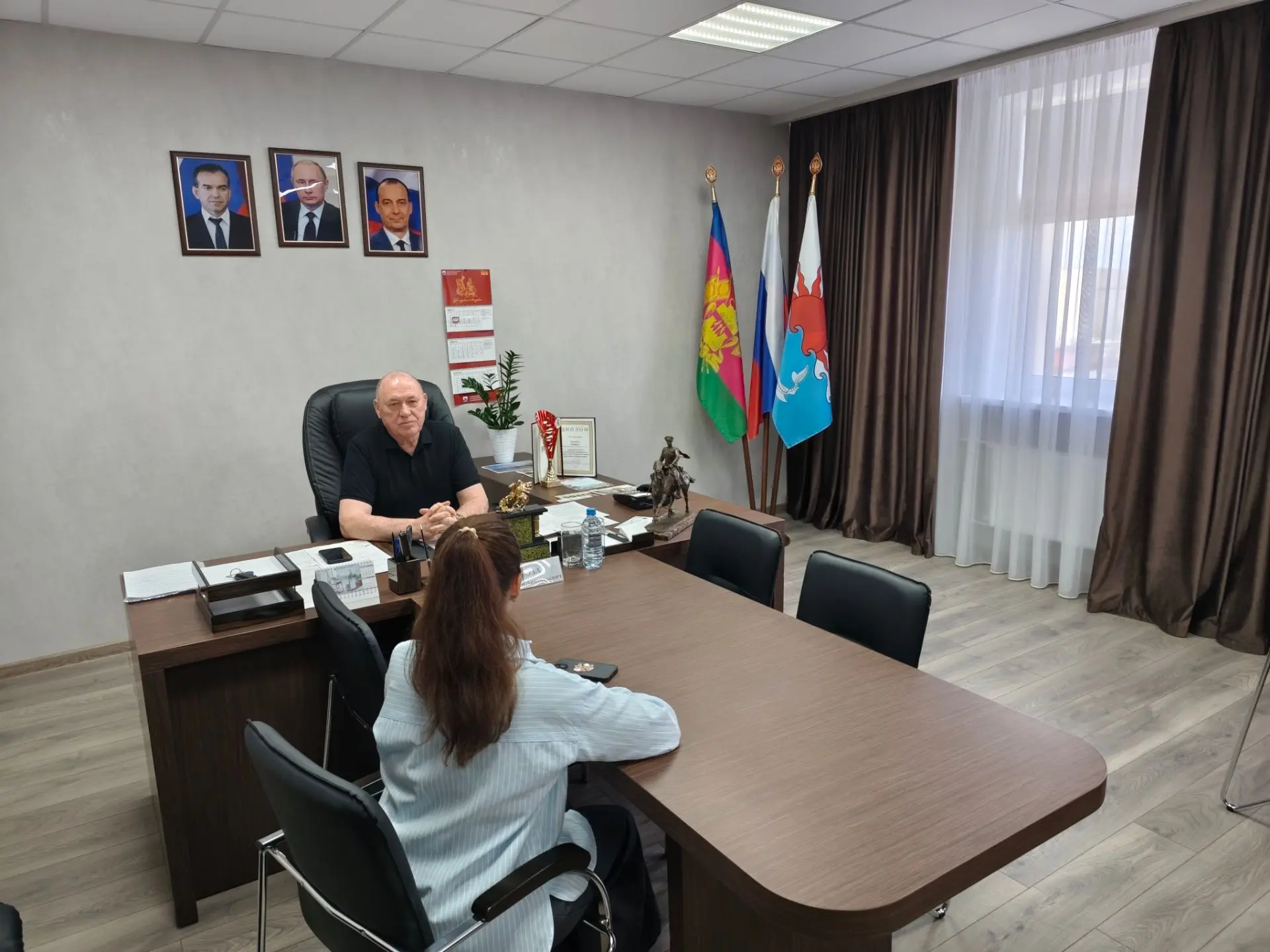 Сегодня председатель Совета муниципального образования Приморско-Ахтарский муниципальны...