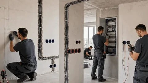 Требуются электромонтажники и бригады электромонтажников  с опытом работы.
