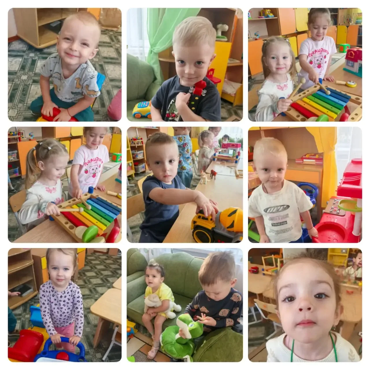 🎉👶 Наши малыши из группы №3 «Лучик» успешно проходят адаптацию — постепенно привыкают...