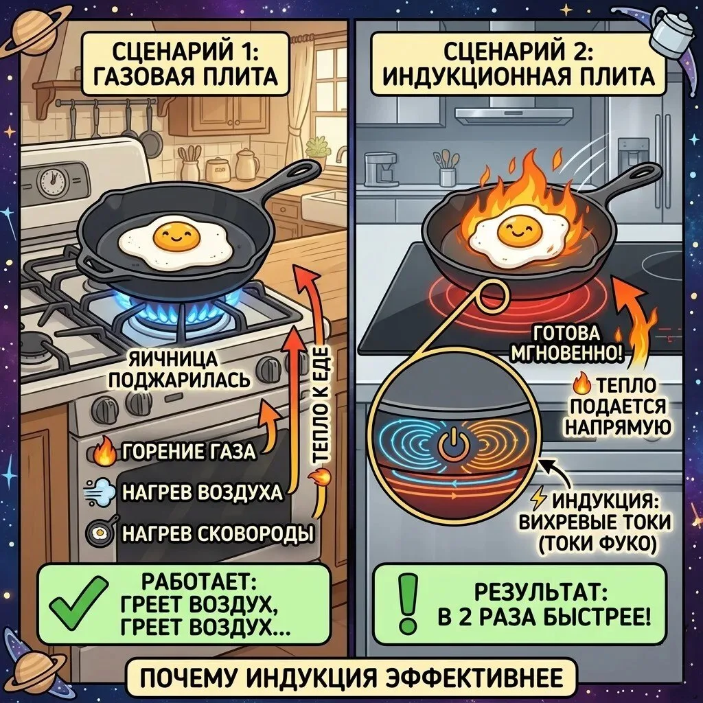 🍳 Задача: Парадокс двух сковородок