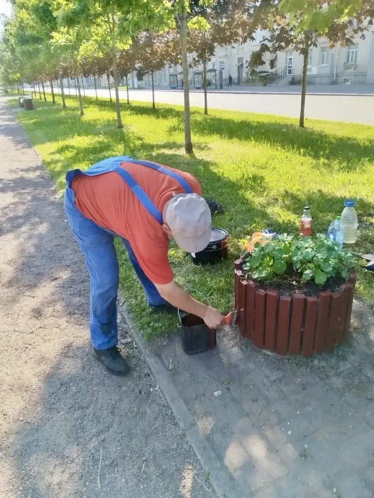 🖌️ Продолжаем сезонные работы по уходу за объектами благоустройства в парках, садах и скверах Моско