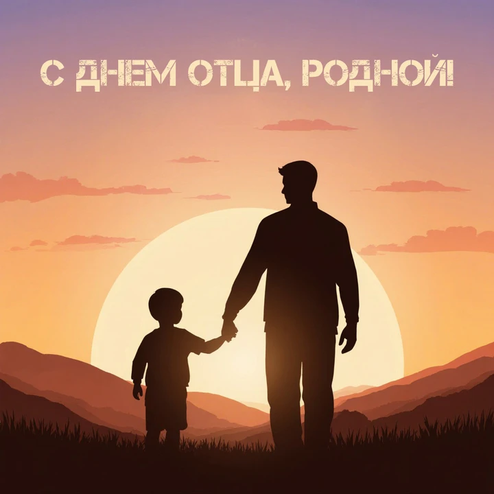 С Днём отца поздравляем всех, кто возглавил семью и взял на себя ответственность за воспитание детей