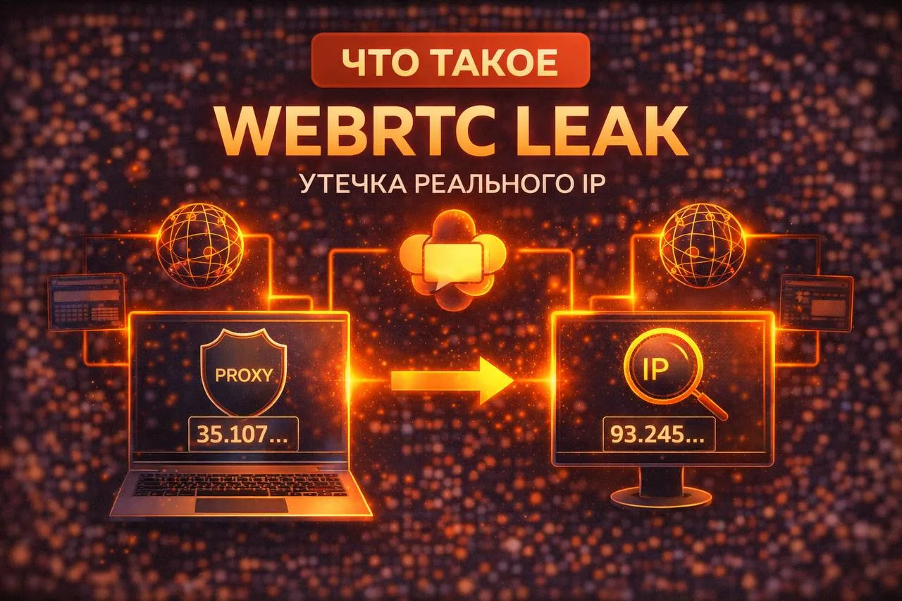Что такое WebRTC leak и почему он сливает твой реальный IP

WebRTC leak — это ситуация, когда сайт м