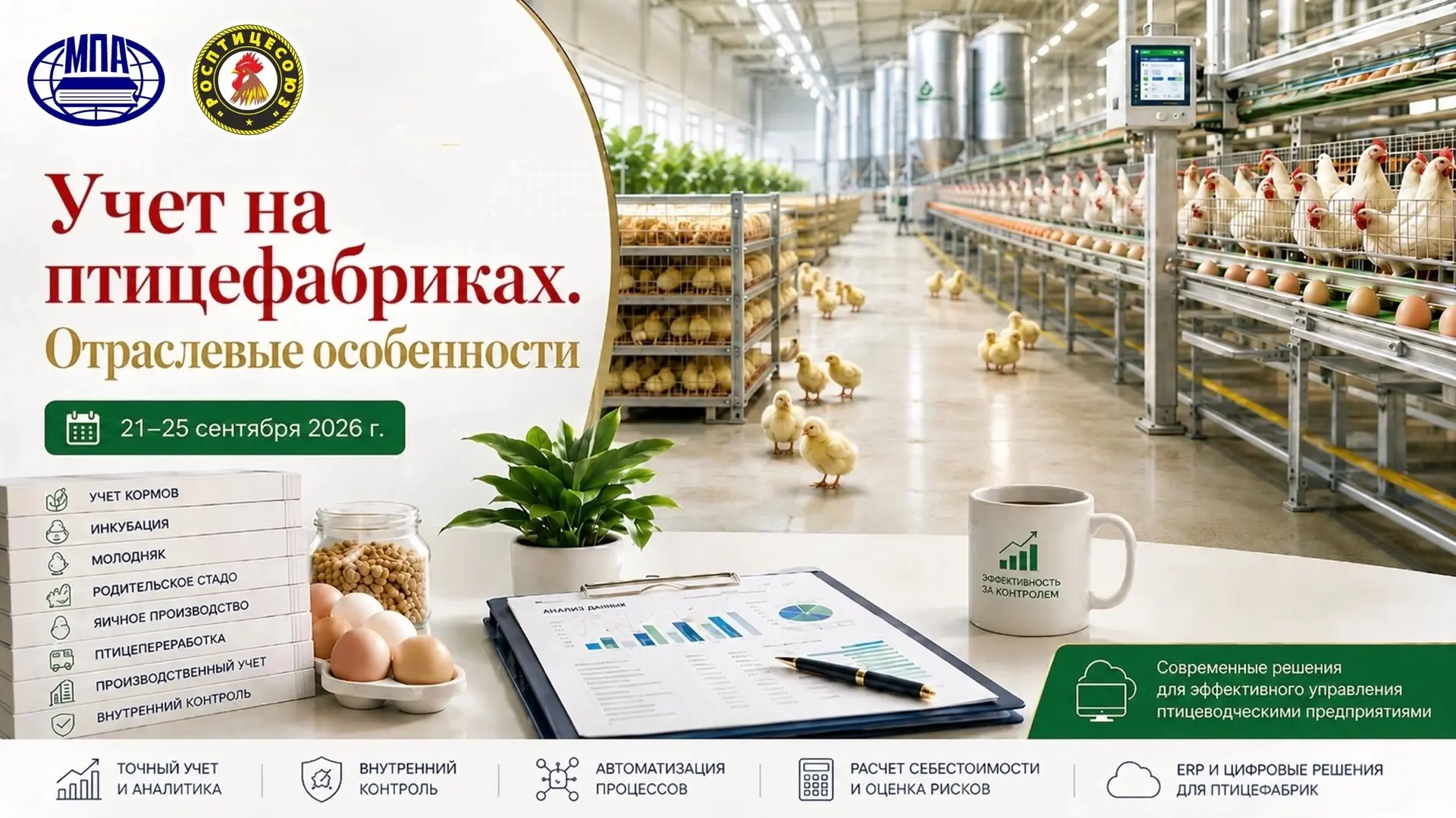 🐓Учет на птицефабриках: отраслевые особенности