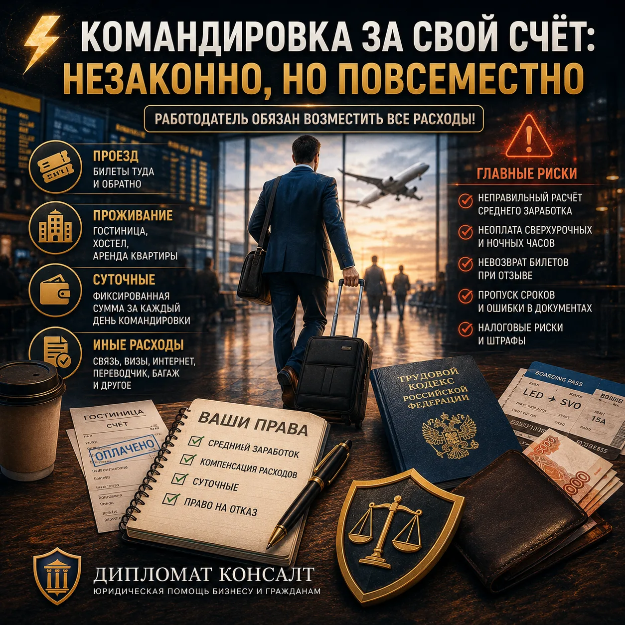 ⚡️ Командировка за свой счёт: незаконно, но повсеместно