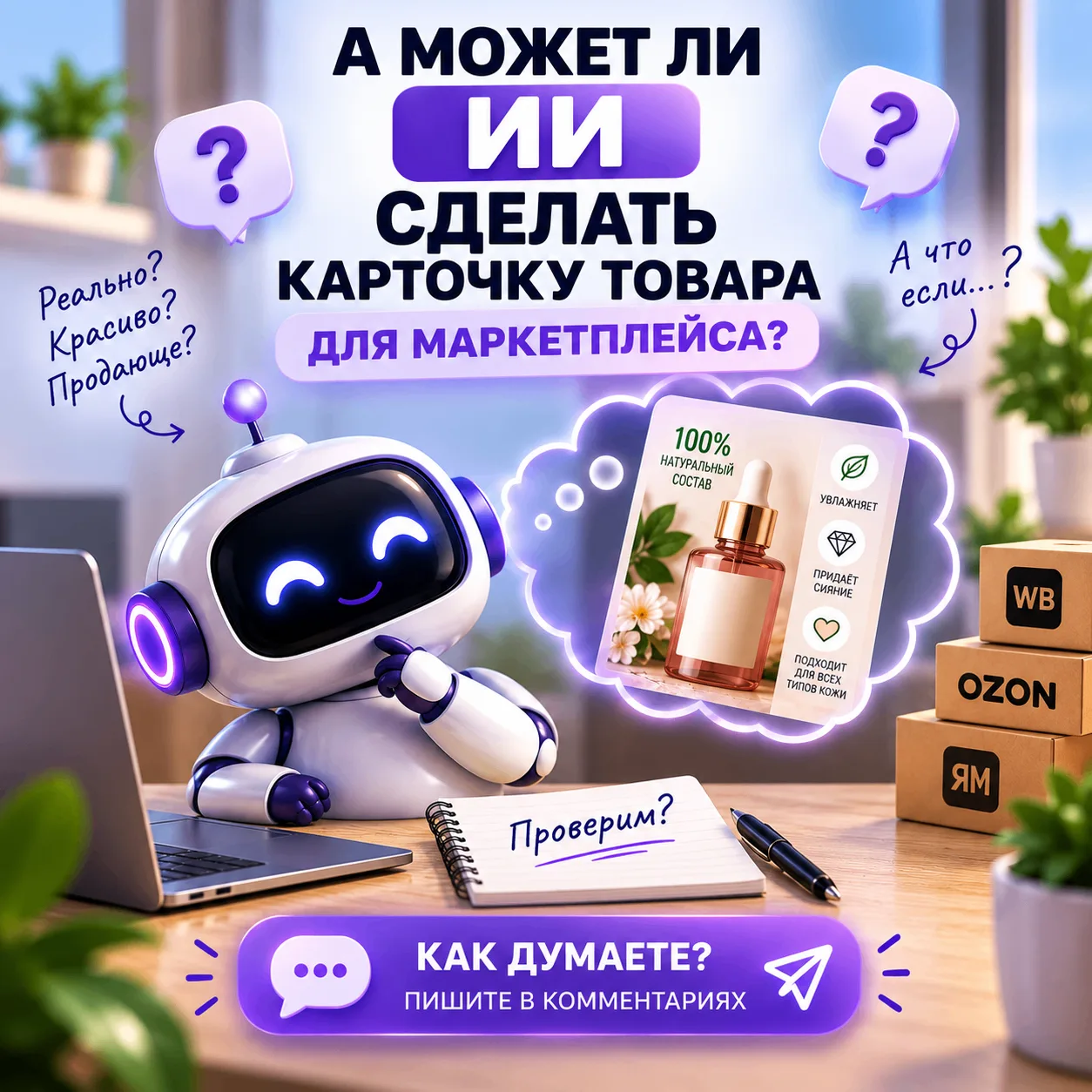 🛍️ А сможет ли ИИ сделать карточку товара?