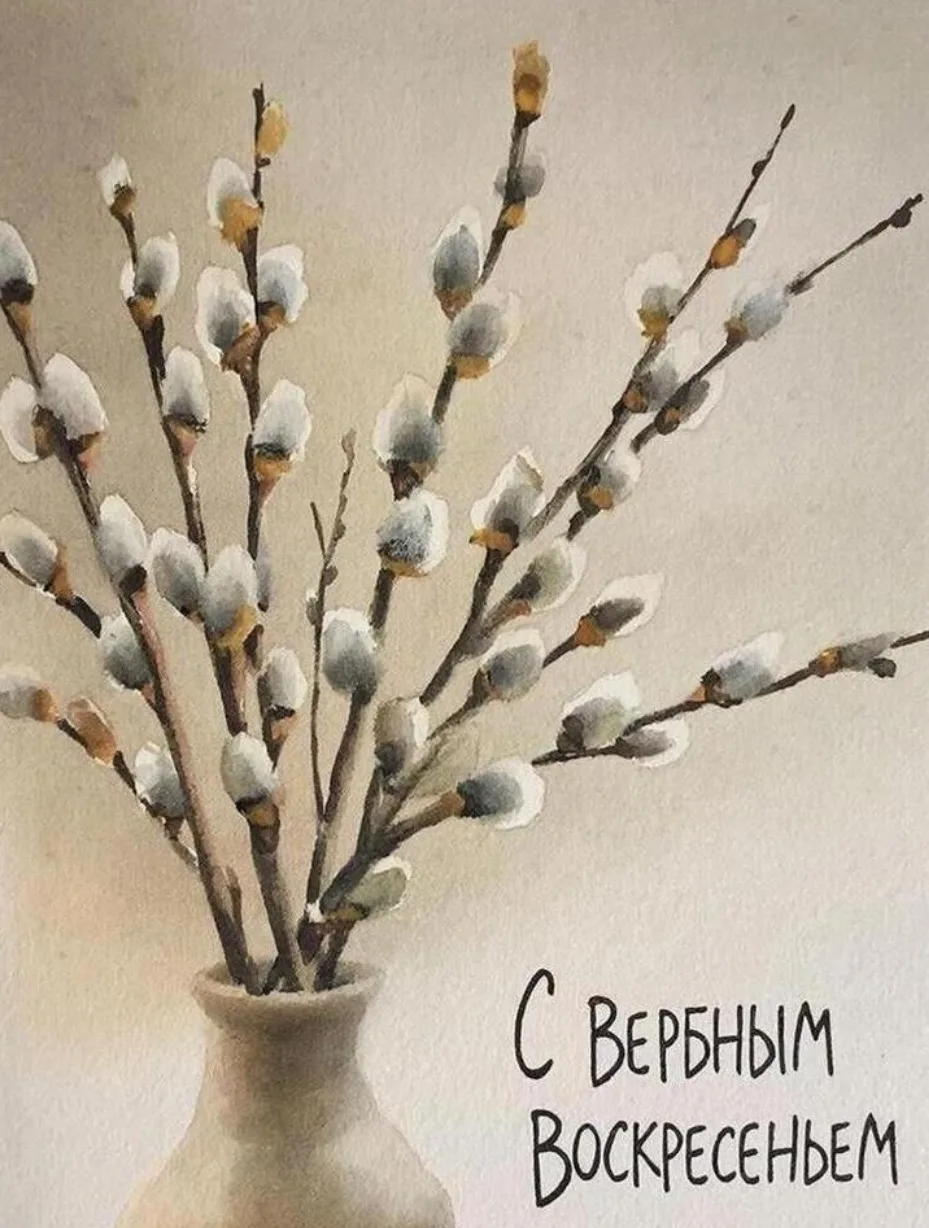 🌷Сегодня мы отмечаем Вербное воскресенье!  В честь праздника наши ребята поделились рисунками вербы!